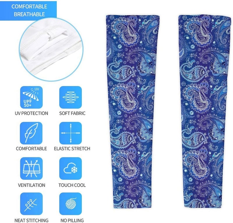 QiErDesign Marble Sports Compression Arm Sleeves for Men & Women - Youth Arm Sleeve Baseball Volleyball Sleeves & Basketball Sleeve - Image 4